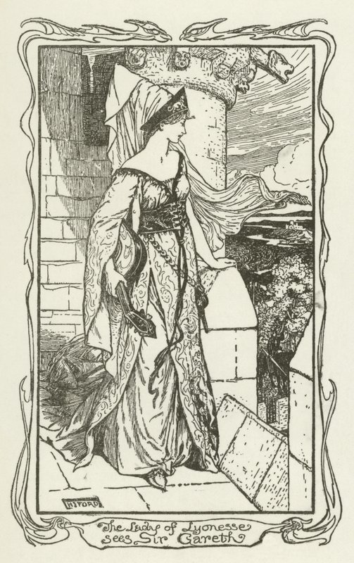 The Lady of Lyonesse Sees Sir Gareth by Henry Justice Ford