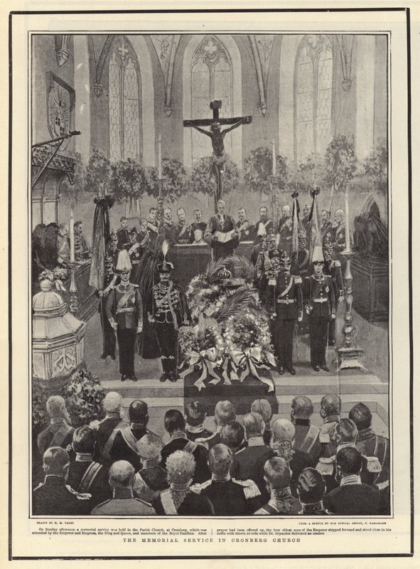 The Memorial Service in Cronberg Church by Henry Marriott Paget