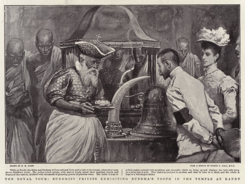 The Royal Tour, Buddhist Priests Exhibiting Buddha