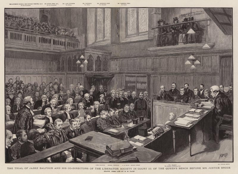 The Trial of Jabez Balfour and his Co-Directors of the Liberator Society in Court III of the Queen