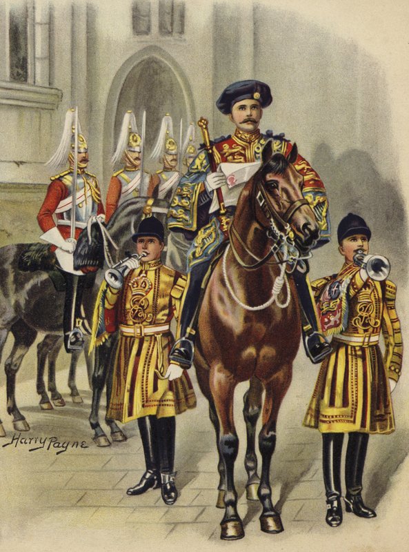 Proclaiming George V King of England by Henry Payne