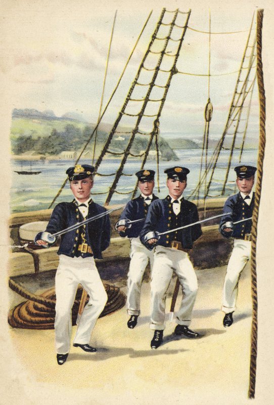 The future King George V as a naval cadet, 1877 by Henry Payne
