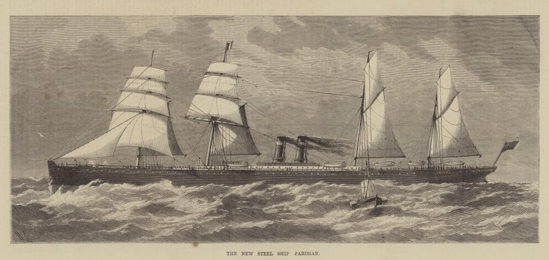 The New Steel Ship Parisian by Henry Spernon Tozer