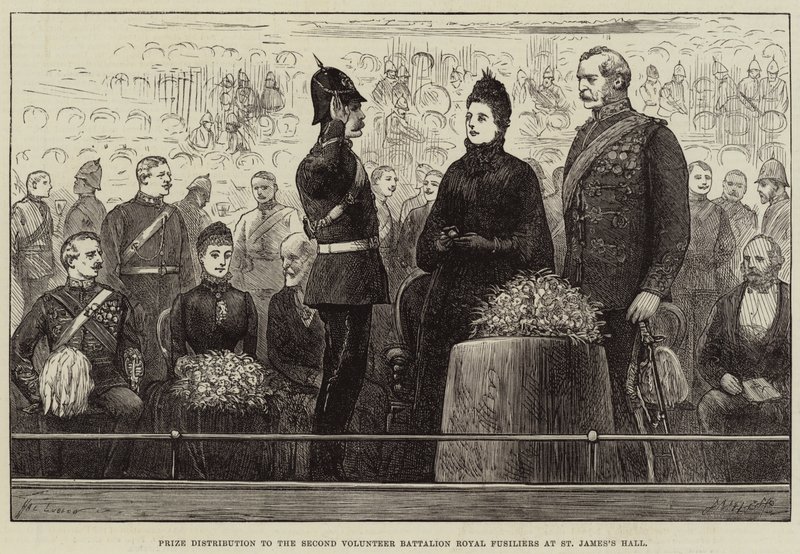 Prize Distribution to the Second Volunteer Battalion Royal Fusiliers at St James