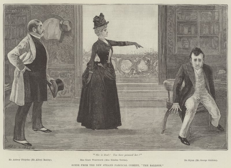 Scene from the New Strand Farcical Comedy, The Balloon by Henry Stephen Ludlow