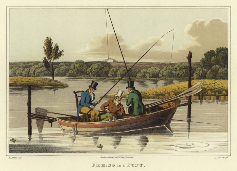 Fishing in a Punt by Henry Thomas Alken