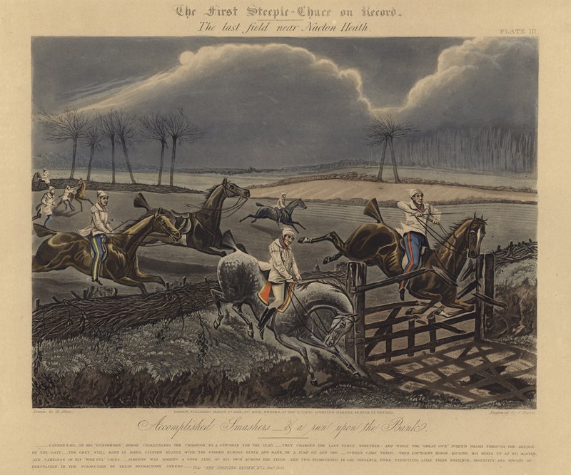 The First Steeple Chase on Record by Henry Thomas Alken
