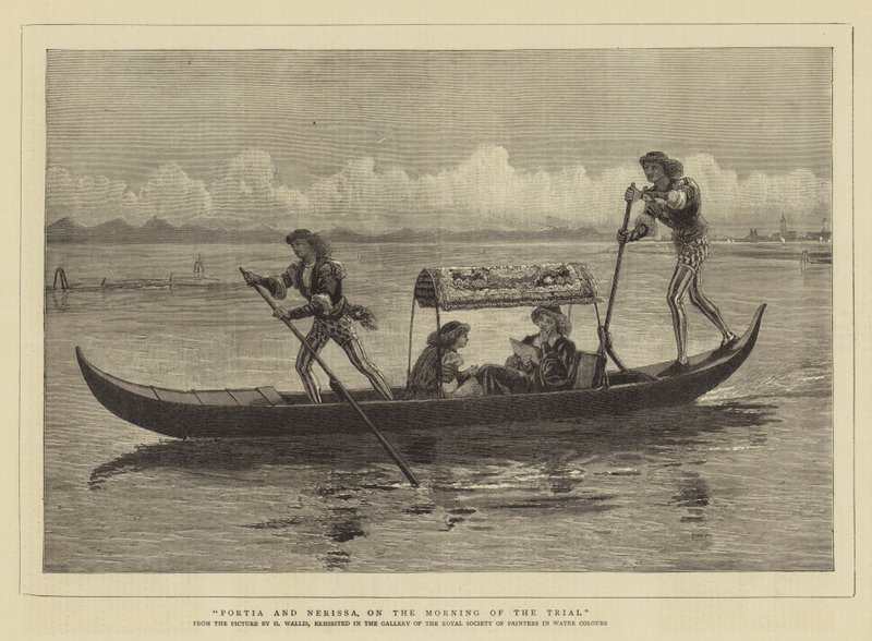 Portia and Nerissa on the Morning of the Trial by Henry Wallis