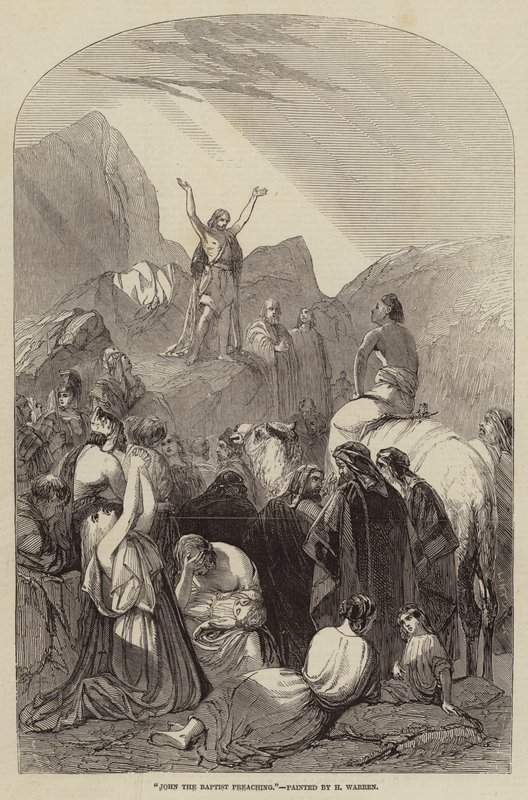 John the Baptist Preaching by Henry Warren