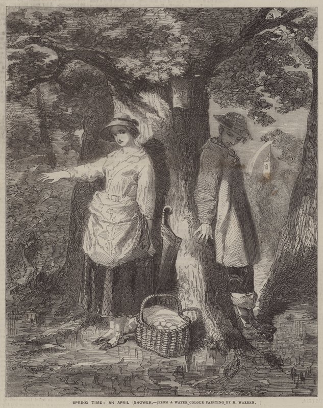 Spring Time, an April Shower by Henry Warren