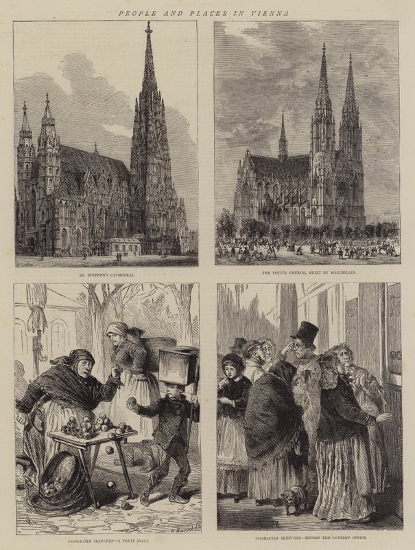 People and Places in Vienna by Henry William Brewer