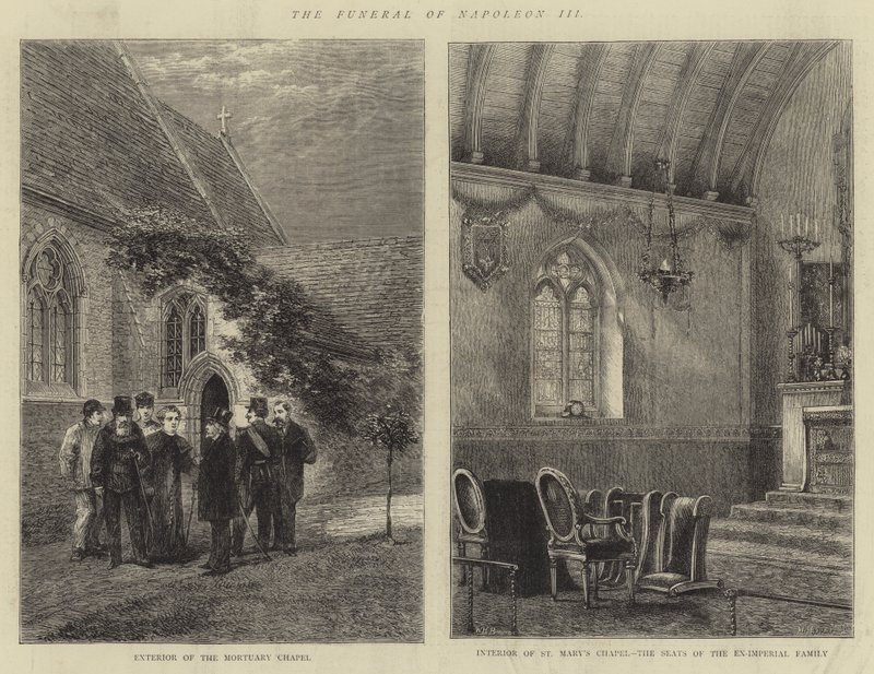 The Funeral of Napoleon III by Henry William Brewer