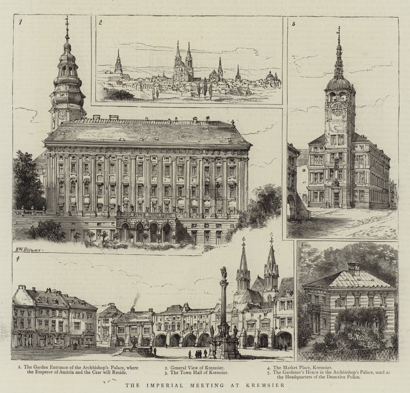 The Imperial Meeting at Kremsier by Henry William Brewer