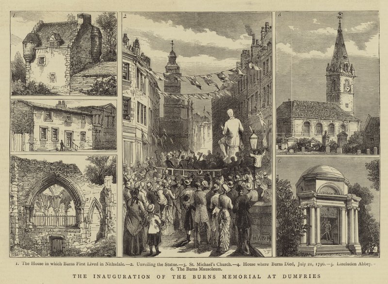 The Inauguration of the Burns Memorial at Dumfries by Henry William Brewer