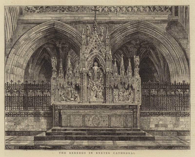 The Reredos in Exeter Cathedral by Henry William Brewer