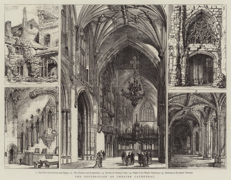 The Restoration of Chester Cathedral by Henry William Brewer