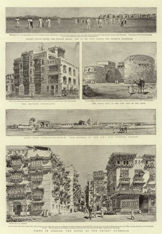 Views in Jeddah, the Scene of the Recent Outbreak by Henry William Brewer