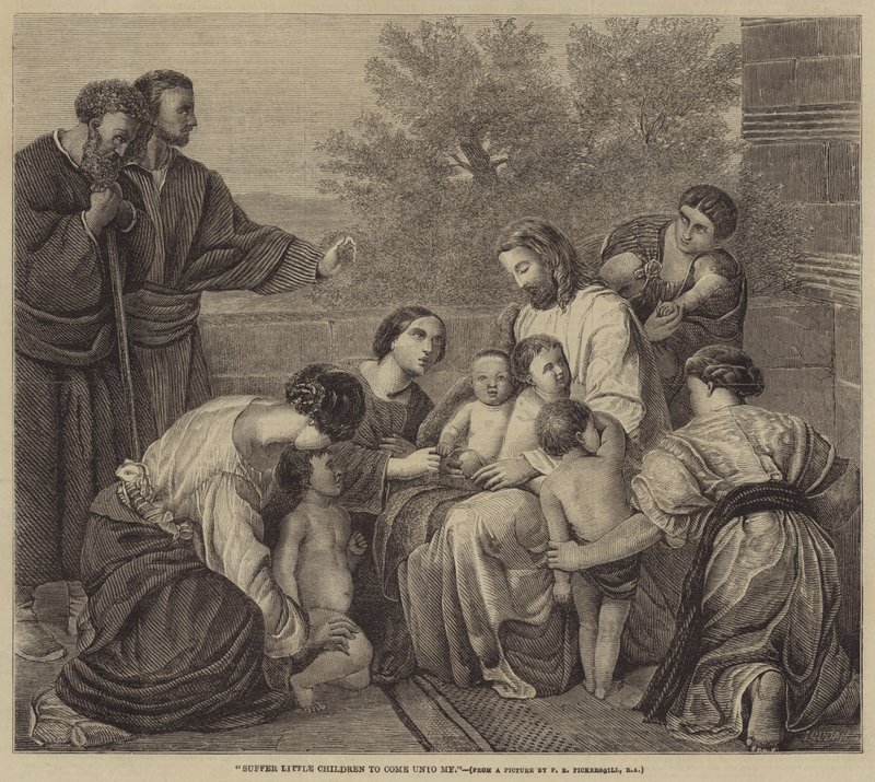 Suffer Little Children to Come Unto Me by Henry William Pickersgill
