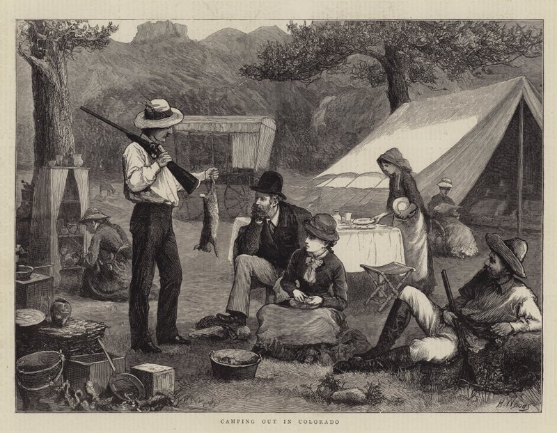 Camping Out in Colorado by Henry Woods