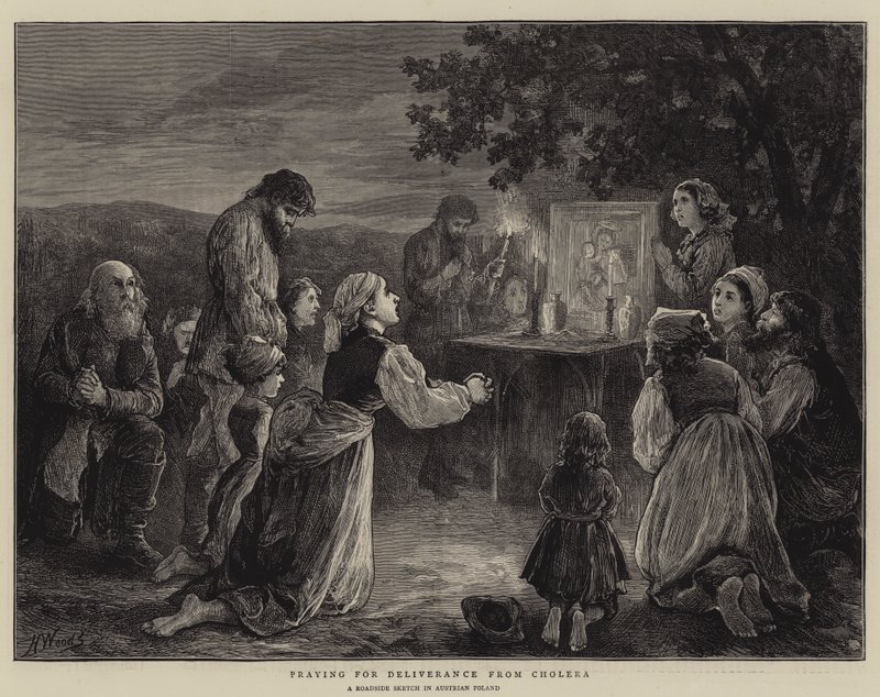 Praying for Deliverance from Cholera by Henry Woods
