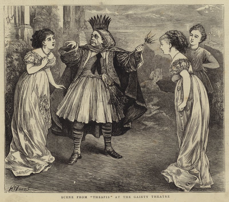 Scene from Thespis at the Gaiety Theatre by Henry Woods