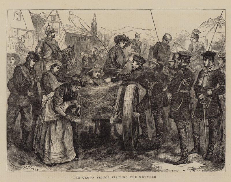 The Crown Prince Visiting the Wounded by Henry Woods