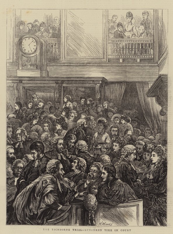 The Tichborne Trial, Luncheon Time in Court by Henry Woods