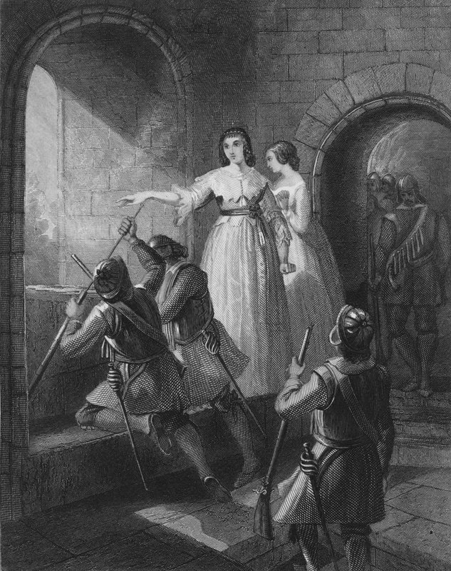Lettice FitzGerald, 1st Baroness Offaly, Defending Her Castle from Attack by the Rebels in the Great Irish Rebellion of 1642 by Henry after Warren