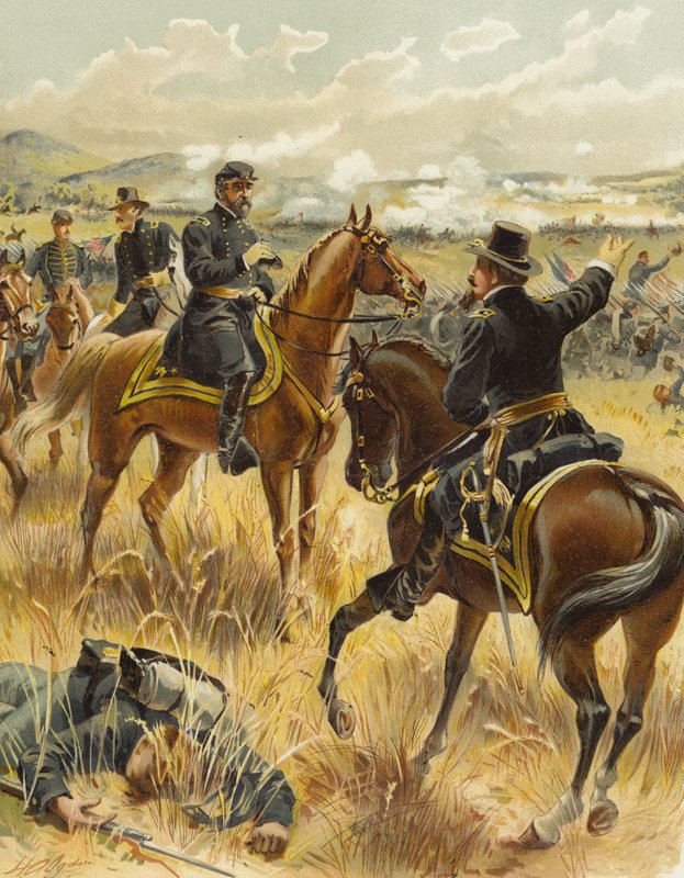 Meade at Gettysburg, 2 July 1863 by Henry Alexander Ogden