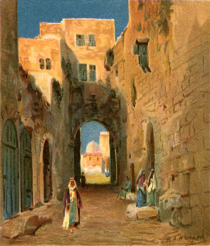 A Street in Jerusalem by Henry Andrew Harper