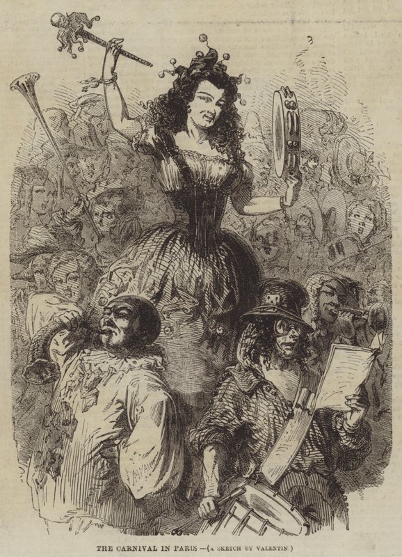 The Carnival in Paris by Henry Augustin Valentin