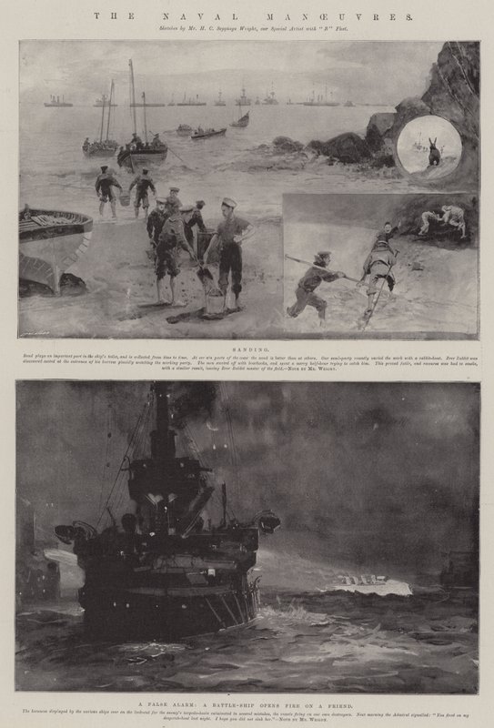 The Naval Manoeuvres by Henry Charles Seppings Wright