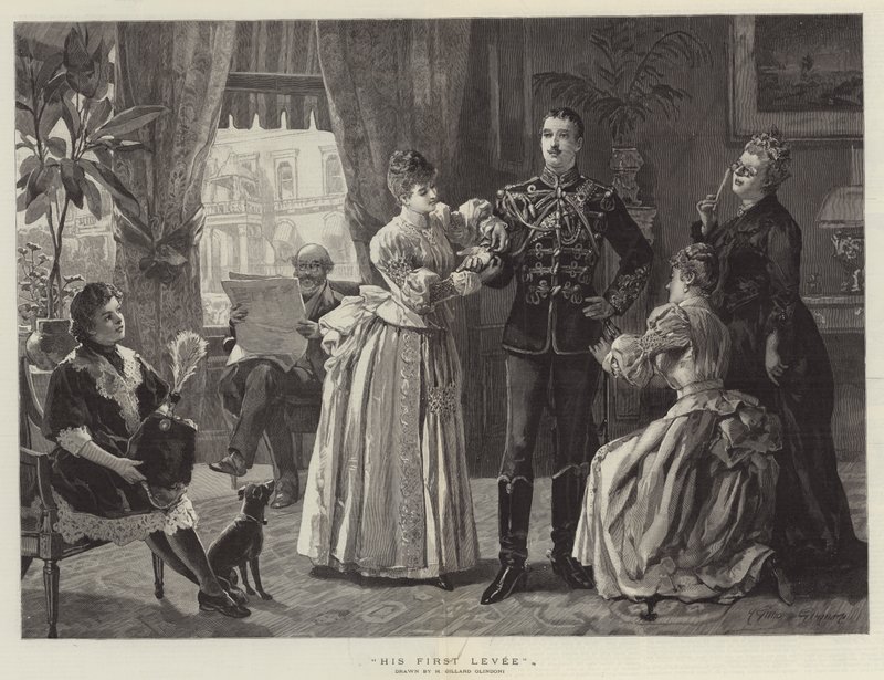 His First Levee by Henry Gillard Glindoni
