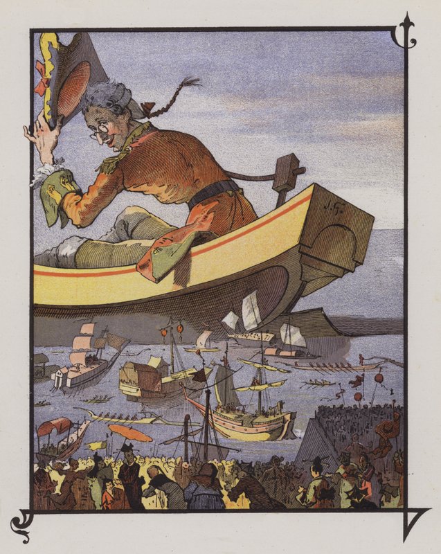 Gulliver in Lilliput by Henri Jules Jean Geoffroy