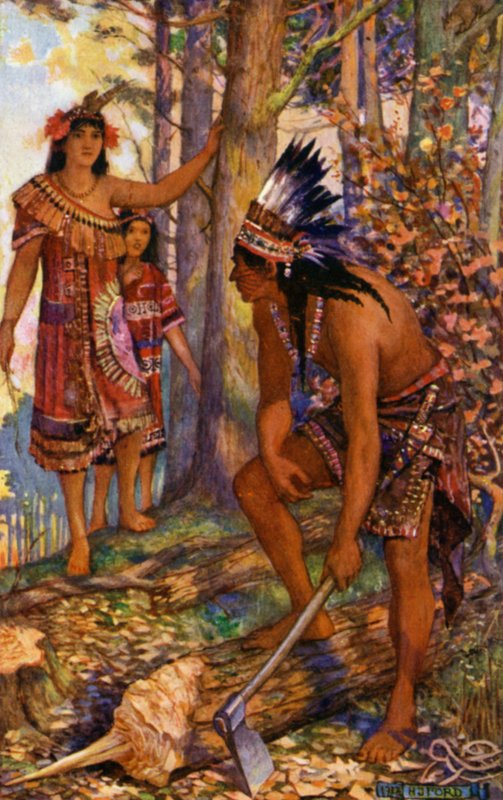 How the Girls Found the Mountain-Dweller by Henry Justice Ford