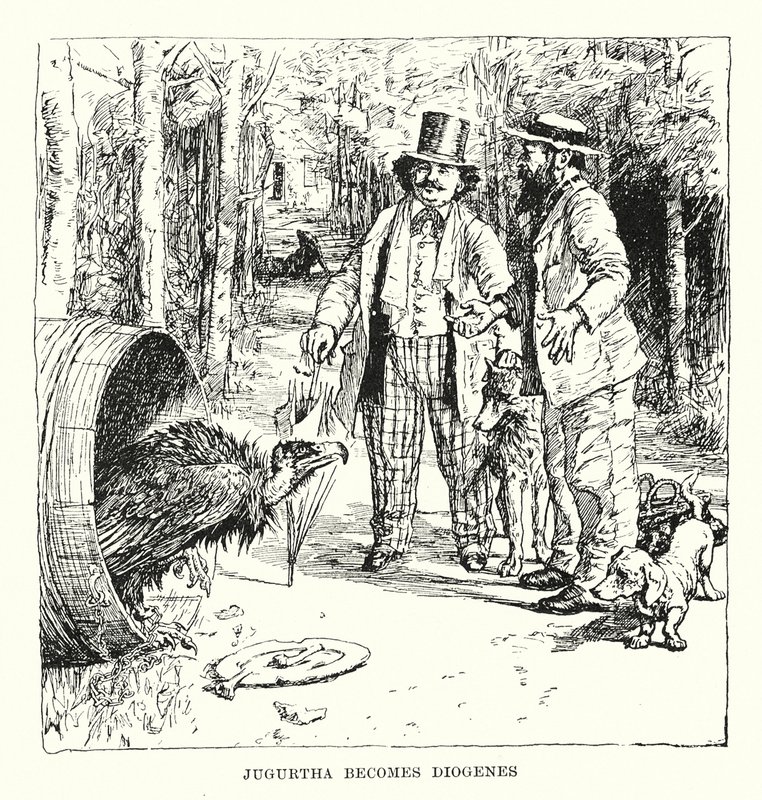 Jugurtha becomes Diogenes by Henry Justice Ford