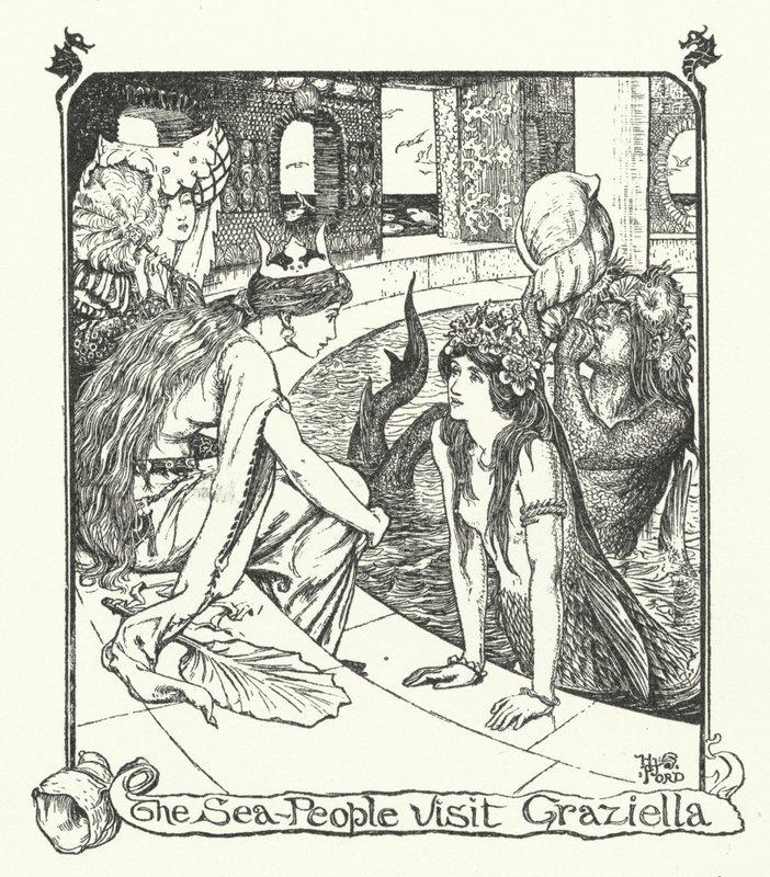 The Sea-People Visit Graziella by Henry Justice Ford