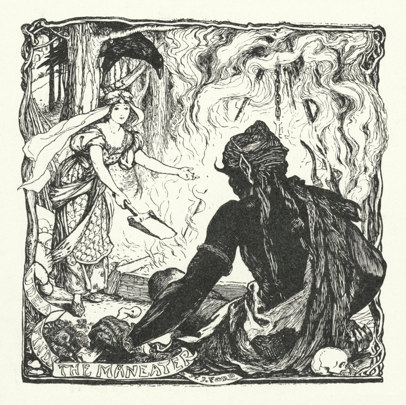 Udea Finds the Maneater by Henry Justice Ford