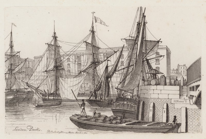 London Docks by Henry Moses