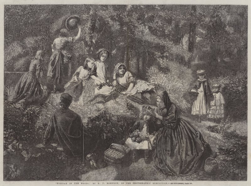 Holiday in the Woods by Henry Peach Robinson