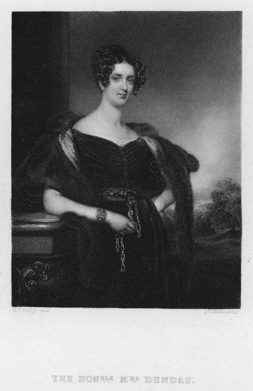 Mrs Dundas (engraving) by Henry Perronet (after) Briggs