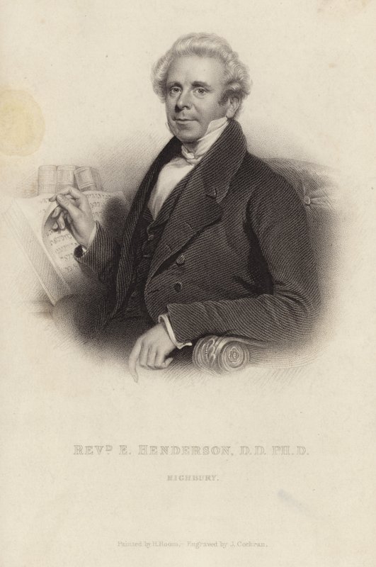 Reverend Ebenezer Henderson by Henry Room