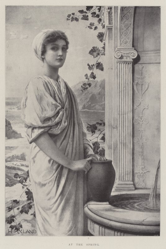At the Spring by Henry Ryland