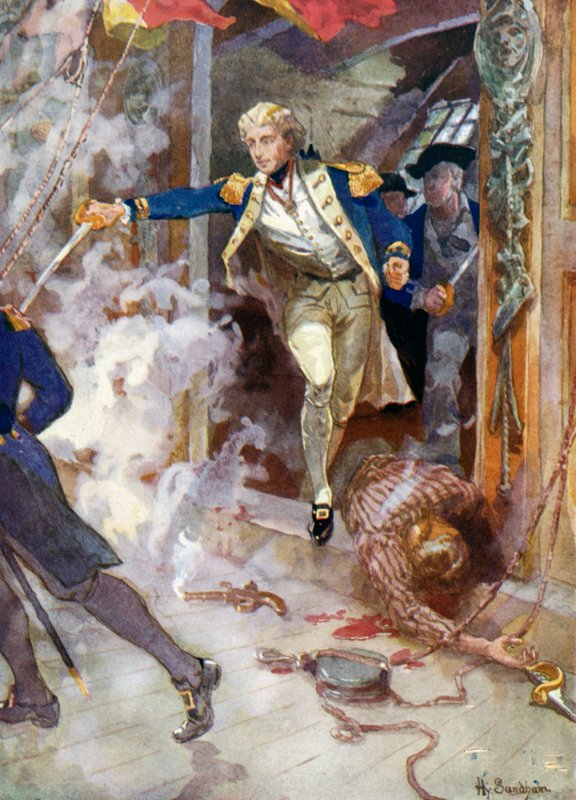 The Battle of St Vincent by Henry Sandham