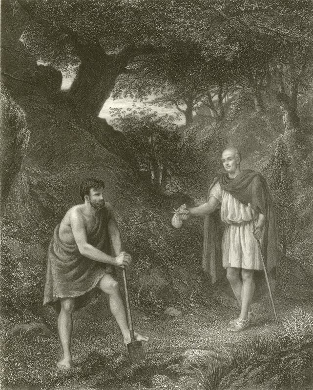 Timon and Flavius by Henry Wallis