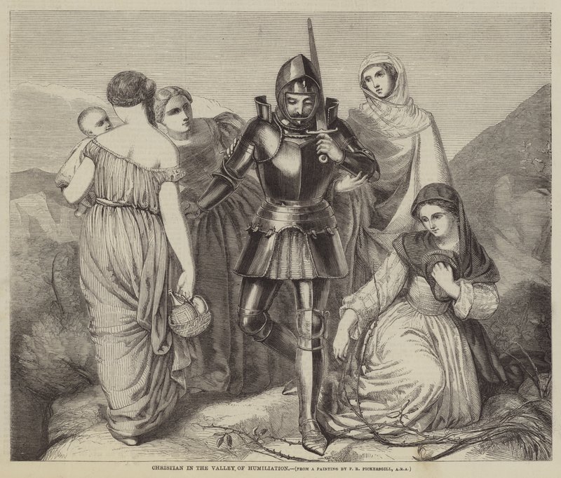 Christian in the Valley of Humiliation by Henry William Pickersgill