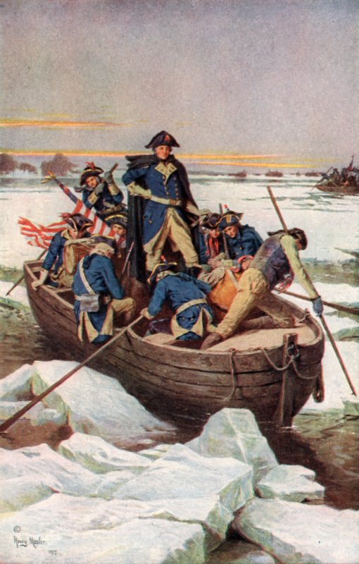 George Washington crossing the Delaware by Henry after Mosler