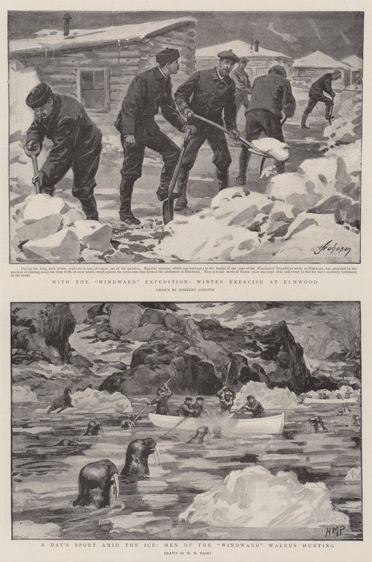 Dr Nansen and Mr Jackson in the White North by Herbert Johnson