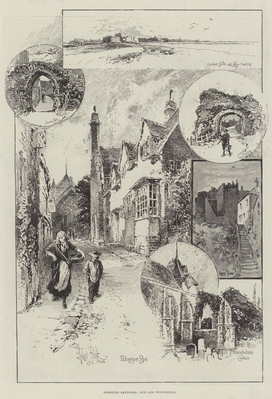 Rambling Sketches, Rye and Winchelsea by Herbert Railton
