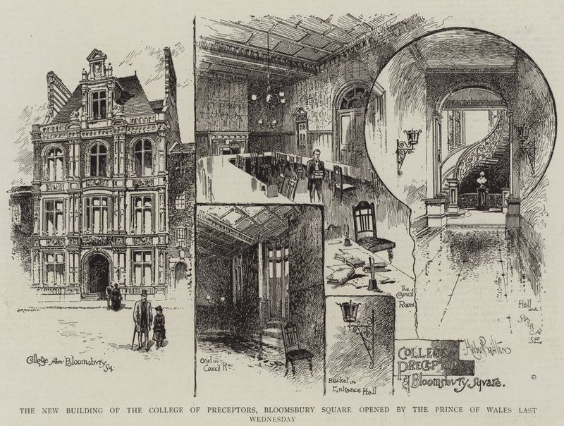 The New Building of the College of Preceptors, Bloomsbury Square Opened by the Prince of Wales Last Wednesday by Herbert Railton